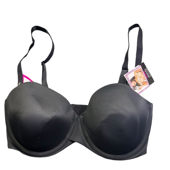 MAIDENFORM black stay up power band strapless underwire bra 36DD NWT - Picture 2 of 4